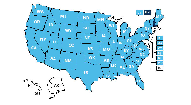 New Hampshire(NH)
